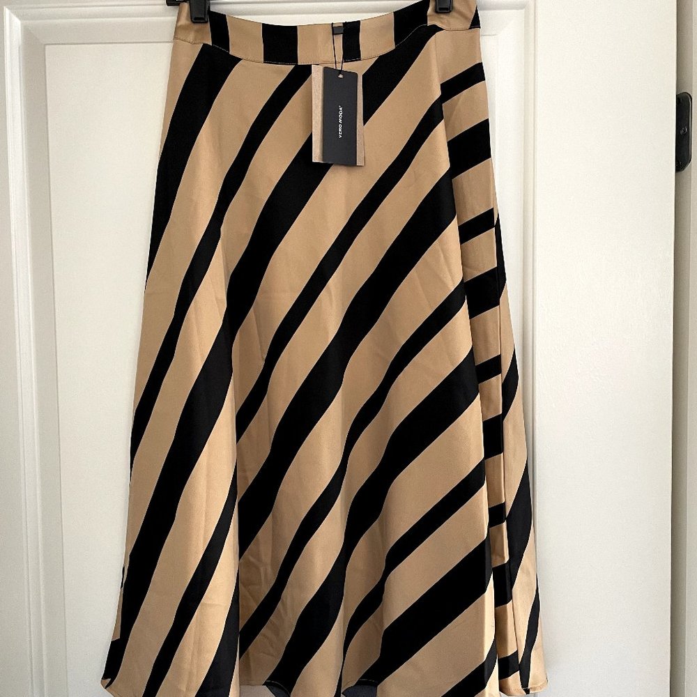 Striped Midi Skirt